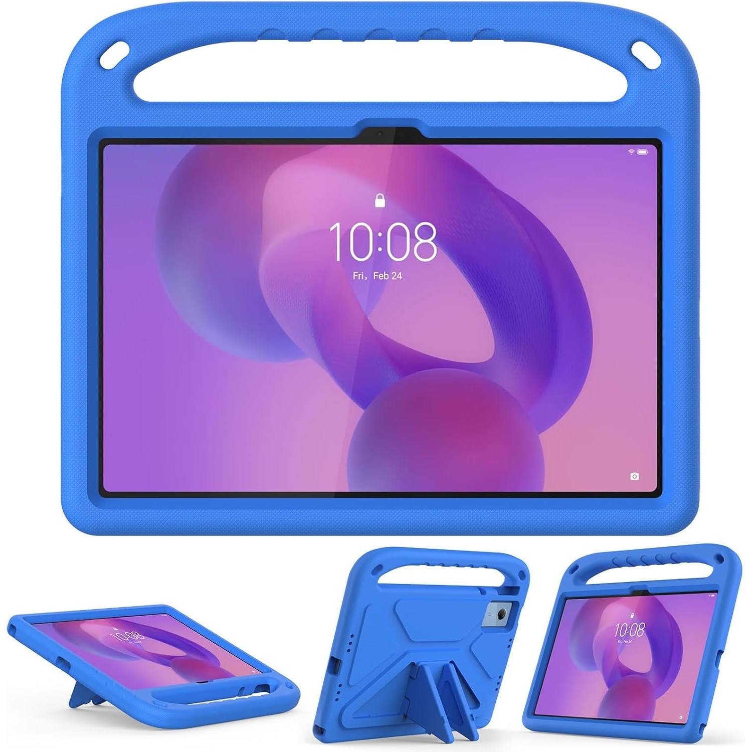 Husa pentru tableta, XGSM, Lenovo Idea Tab 11", albastra, cu suport, protectie extrema, usor de utilizat