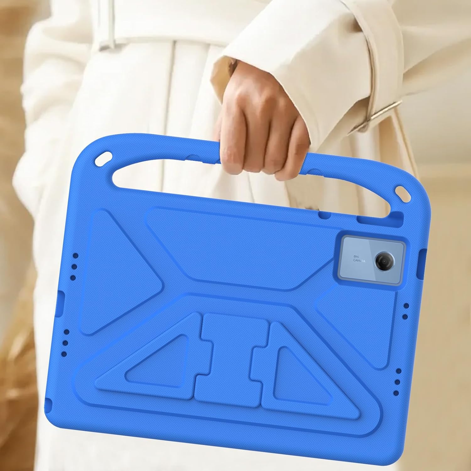Husa pentru tableta, XGSM, Lenovo Idea Tab 11", albastra, cu suport, protectie extrema, usor de utilizat