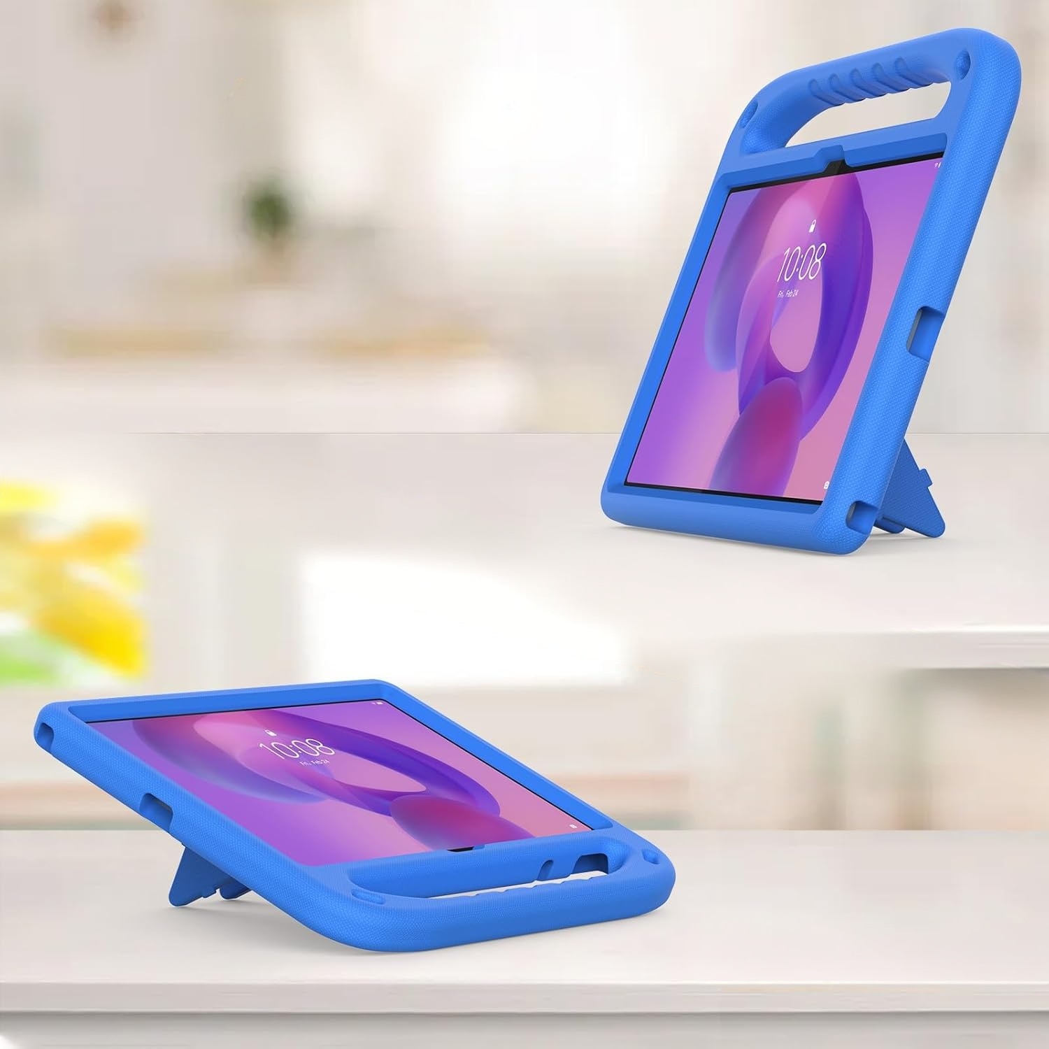 Husa pentru tableta, XGSM, Lenovo Idea Tab 11", albastra, cu suport, protectie extrema, usor de utilizat