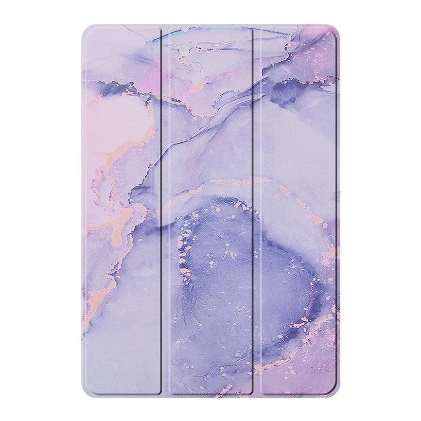 Husa tableta, XGSM, pentru Samsung Galaxy Tab S11 Ultra, tri-fold, cu suport pentru stylus, mov marble