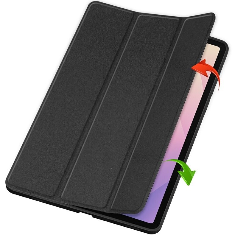 Husa tableta ERBORD pentru Samsung Galaxy Tab S11, tri-fold, cu suport pentru stylus, neagra