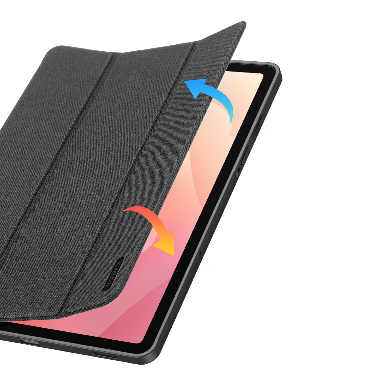 Husa tableta Dux Ducis Domo Series, neagra, pentru Samsung Galaxy Tab S11, cu suport si functie auto wake/sleep