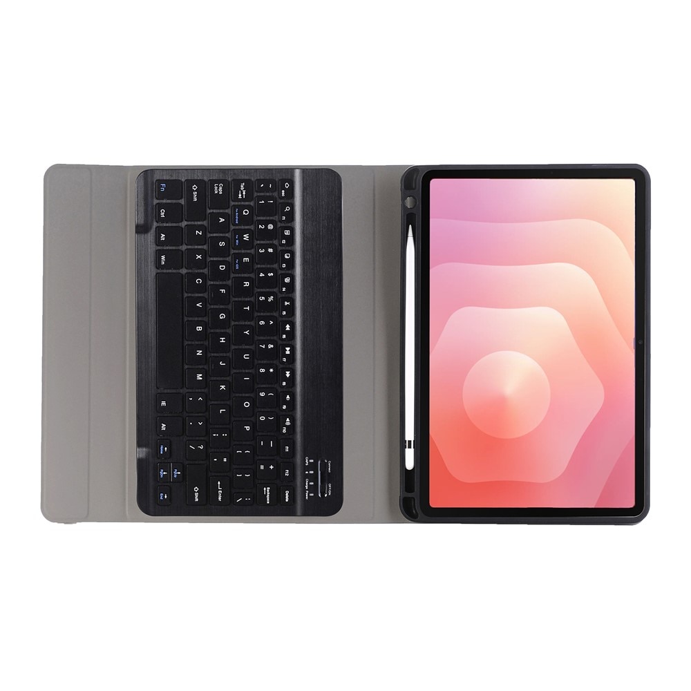 Husa cu tastatura pentru Samsung Galaxy Tab S11, XGSM, 2 in 1, Bluetooth, slot pentru stylus, neagra