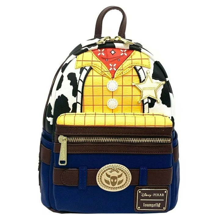 Раница Уди Играта на играчките, LOUNGEFLY, 23x27x11см, многоцветна