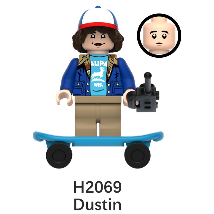 Figurina Stranger Things Dustin, Material ABS