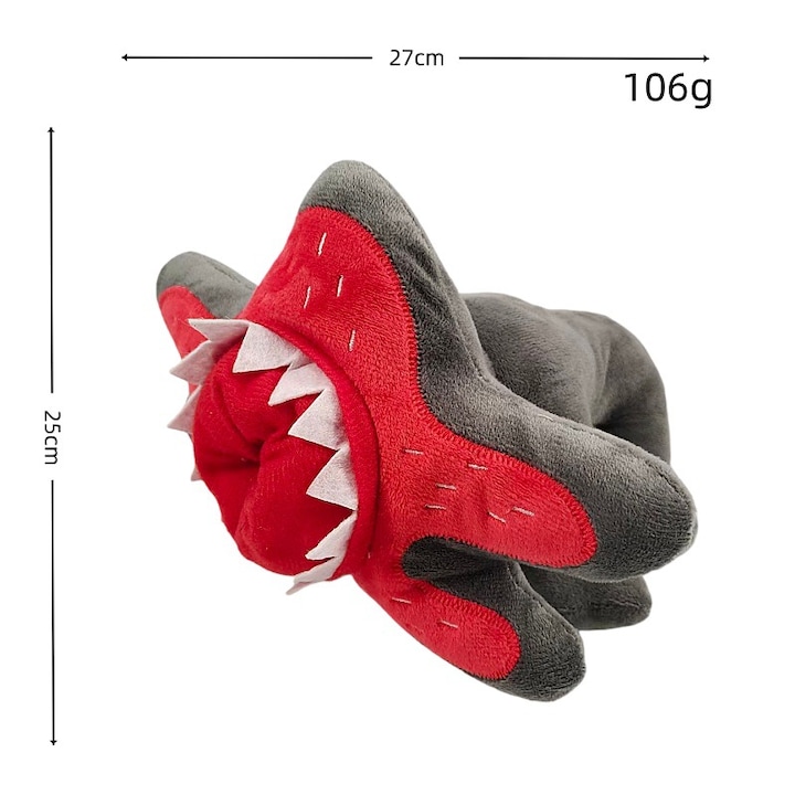 Jucarie de plus Stranger Things, Demogorgon, 3D PP bumbac, gri, set de jucarii de plus