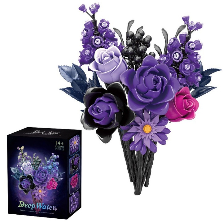 Set de blocuri de constructie, 3D, multicolor