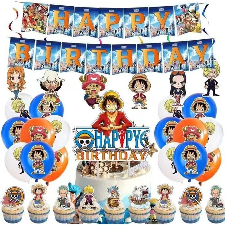 Комплект аксесоари за парти One Piece, 5 части