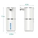 Dispenser Automat de Sapun Spuma, Capacitate 380 ml, Senzor Inteligent Touchless, Material Ecologic, Pentru Baie, Bucatarie si Birou, Elegant, Dozare 0.3/0.8/1.5/2 ml, Alb