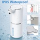 Dispenser Automat de Sapun Spuma, Capacitate 380 ml, Senzor Inteligent Touchless, Material Ecologic, Pentru Baie, Bucatarie si Birou, Elegant, Dozare 0.3/0.8/1.5/2 ml, Alb