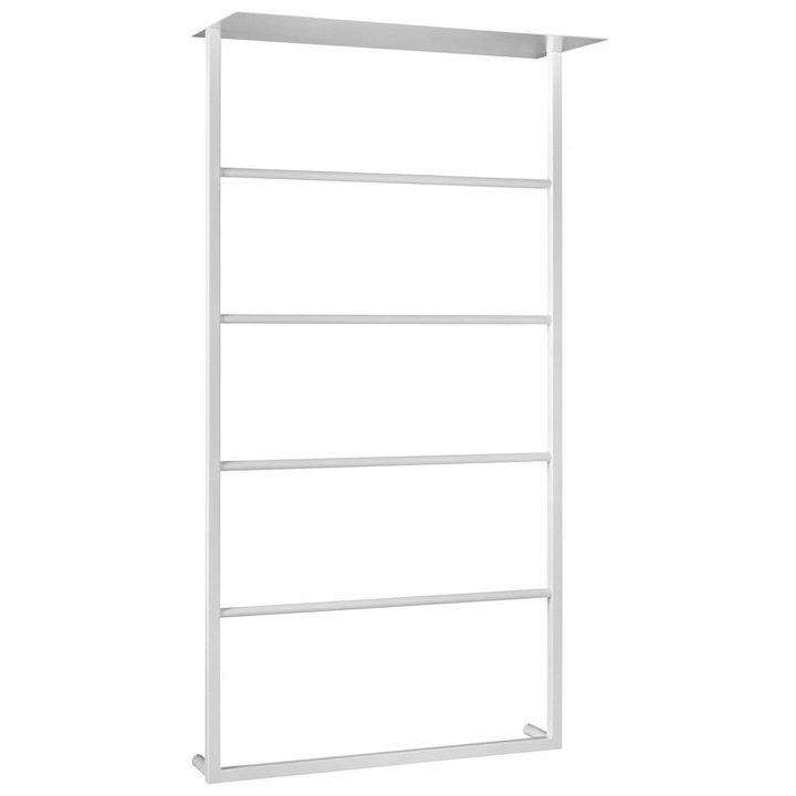 Suport pentru prosoape Sapho SKA, cu polita, 604x1184x252mm, alb