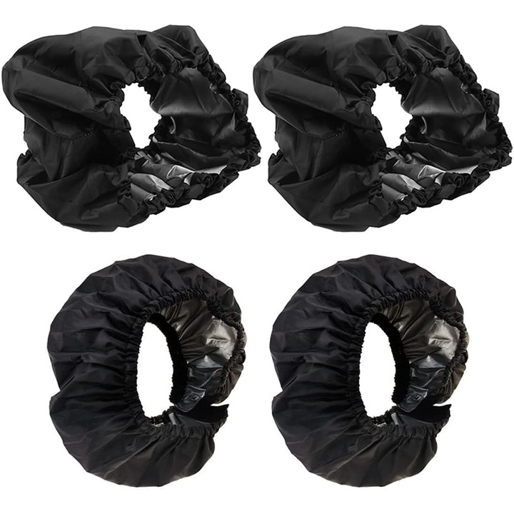Set 4 huse roata carucior, Omelivonimpotriva mizeriei si bacteriilor,2 pentru roti mici(17-25cm), 2 pentru roti mari(18-20cm), accesorii rezistente la praf pentru carucioare