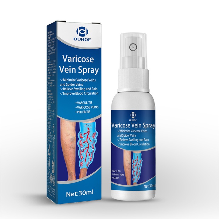 Vénakezelő spray, OUHOE, 30ml, természetes formula, javítja a vérkeringést