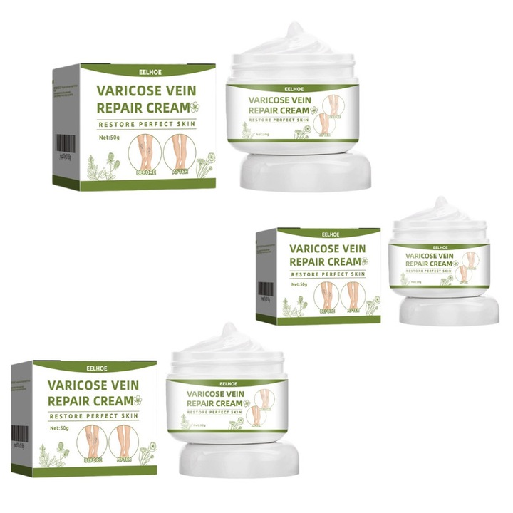 Krém visszerekre, eelhoe, lábápoló, 100ml, hidratáló, természetes