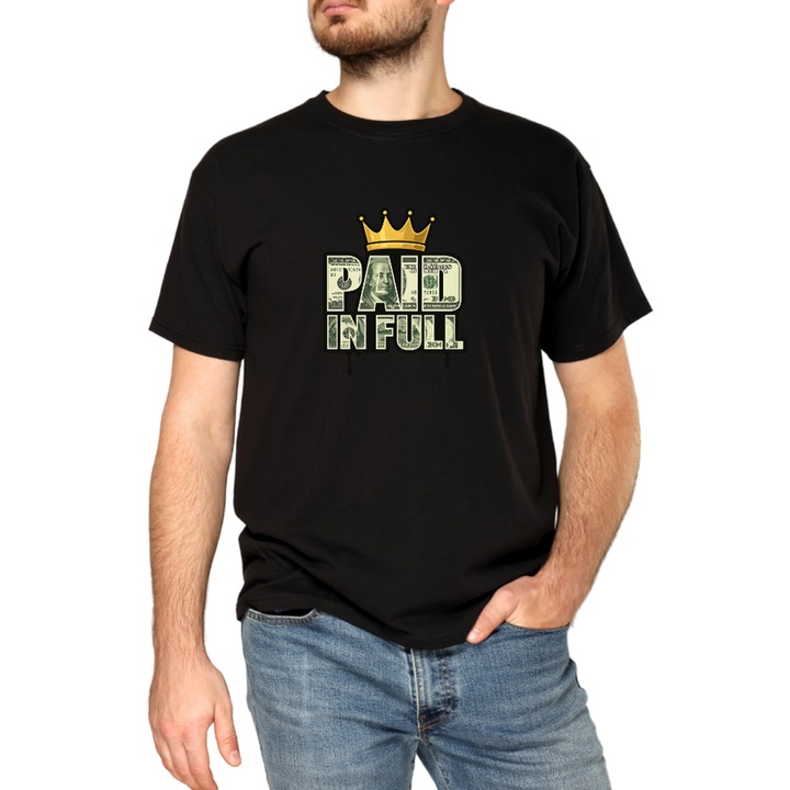 Tricou Barbati Money Talks, All about The Money, seria Money Hustle, marimea L