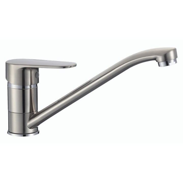 Kuchinox álló mosogató csaptelep, Inox, kerámia, 9 l/perc, 135mm