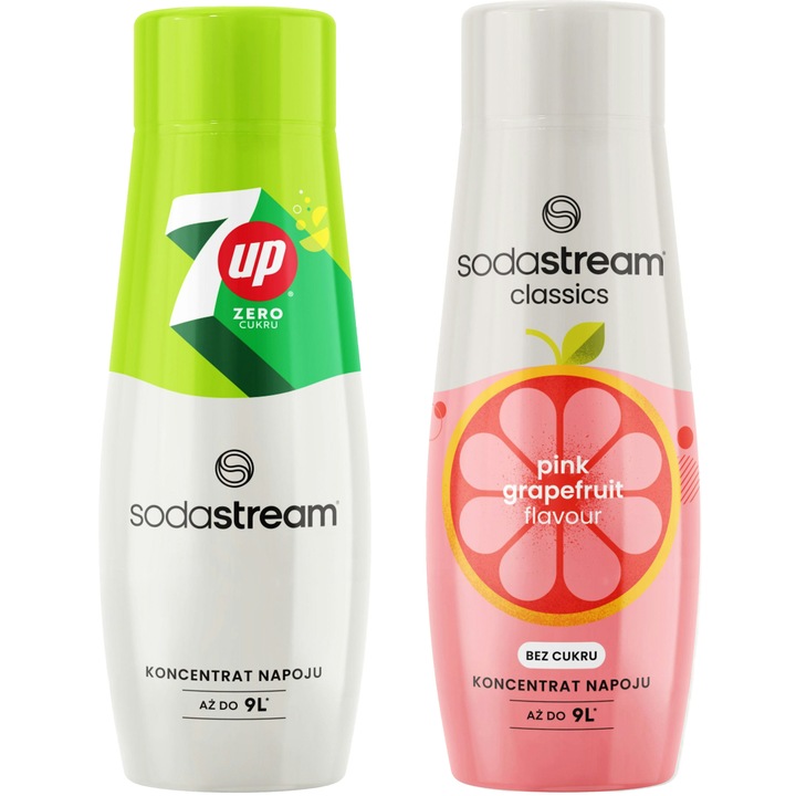 SODASTREAM No. 8 szirupkészlet szénsavasítóhoz, különböző ízek, 2x440 ml