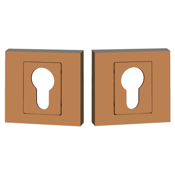 Placa Kuchinox, 55x55mm, set montaj pentru 1 usa