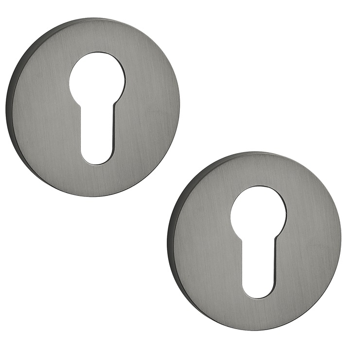 Set rozete rotunde, Kuchinox, grafit, 53x6mm