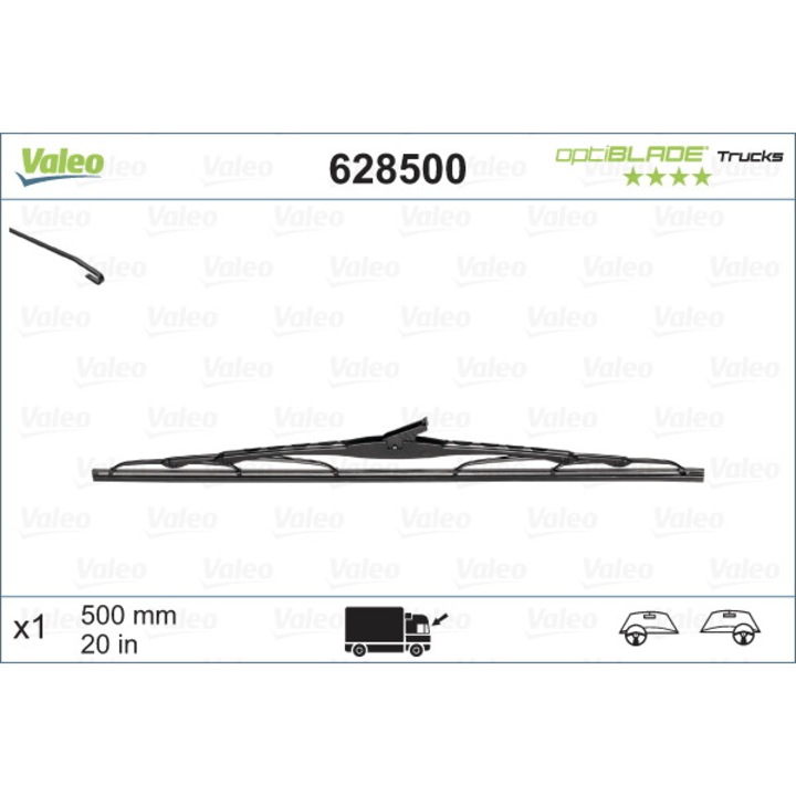 Lamela stergator VALEO 628500
