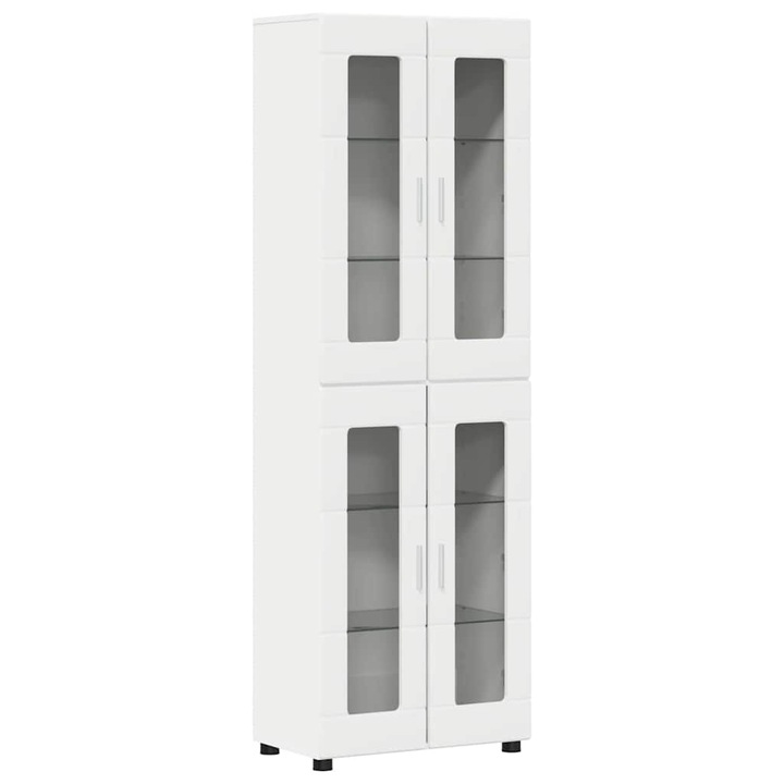 Set comoda TV Pe perete 4 pcs vidaXL, Lemn Vechi Lemn compozit