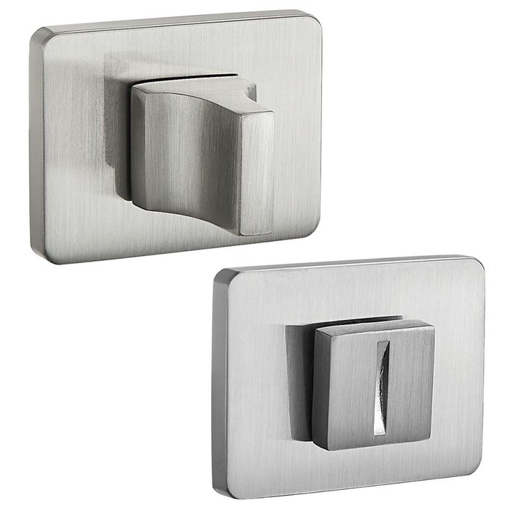 Rozeta usa, Kuchinox, satinat, 52x40mm, set montaj inclus