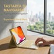 Husa cu Tastatura Bluetooth Detasabila si Touchpad pentru iPad 11 (A16) / iPad 10 (10.9"), cu Stylus Inclus, LIXR-03EN®, Negru