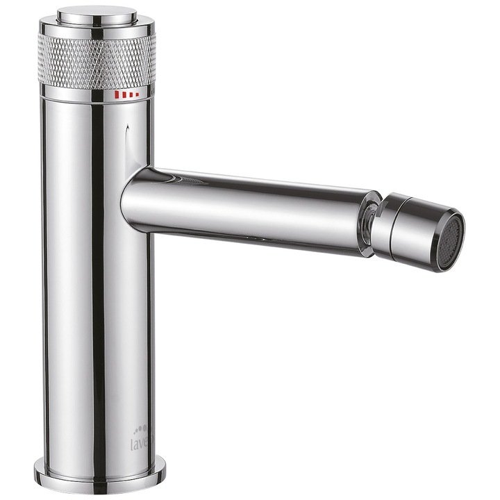 Baterie bideta cu capac KLIK KLAK, Laveo, crom, inaltime 178mm, raza 145mm