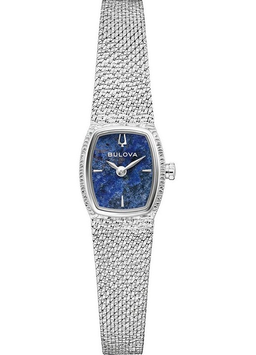 Ceas de femei Bulova, model 96L343, argintiu, inox, 17x7mm