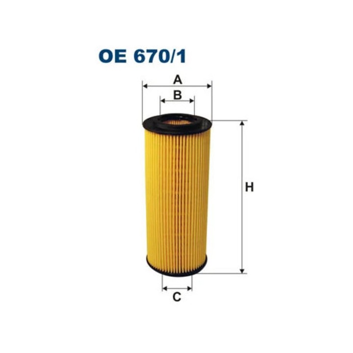 Olajszűrő Oe670/1 Alfa Romeo 159/Brera/Spider Fiat Croma