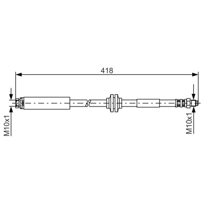 Fékcső 1987481058 Mazda 5 Volvo S40 2/V50 Volvo (Changan) S40