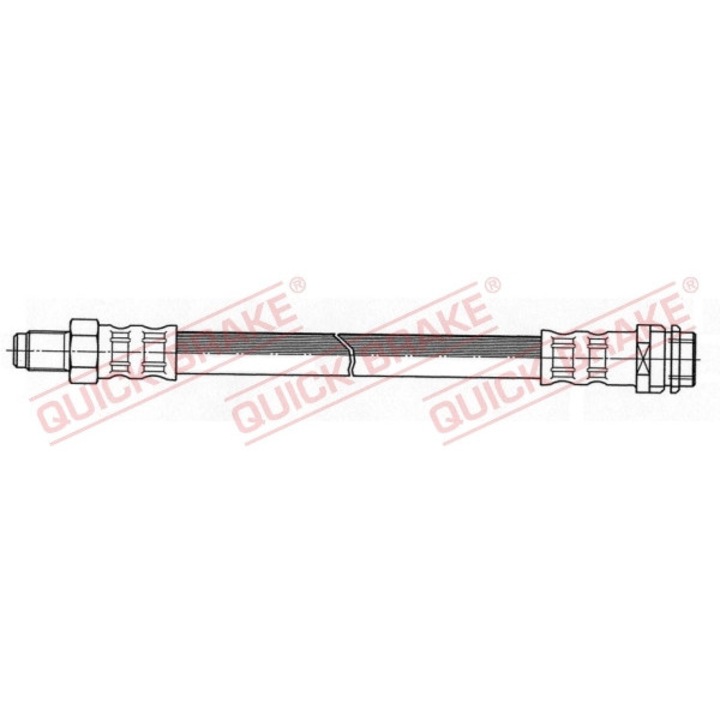 Спирачен маркуч 37.022 Mercedes-Benz A-Class/B-Class/Vaneo/Vario/Vario Кабина с двигател