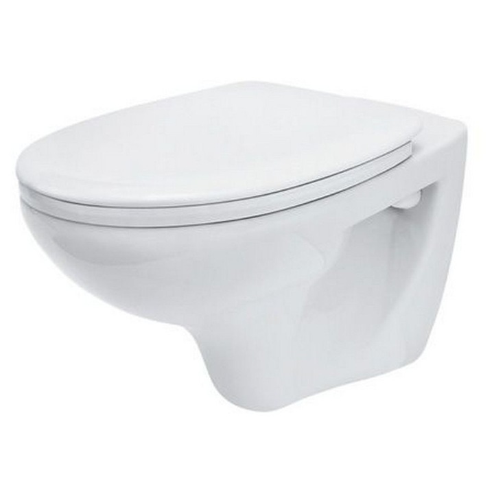 Deska WC MKW, Duroplast, antibacteriana, montare metalica, pentru Cersanit Libra, set complet