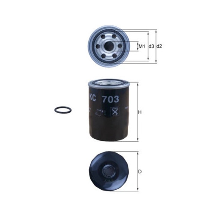 Üzemanyagszűrő Kc703D Mazda 3/Cx-30