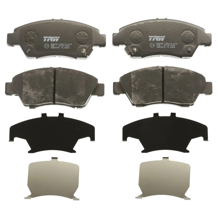 Fékbetét készlet, tárcsafék Gdb3375 Honda Airwave/Civic 5/Civic 6/Civic 7/Civic 8/Crx 3/Integra