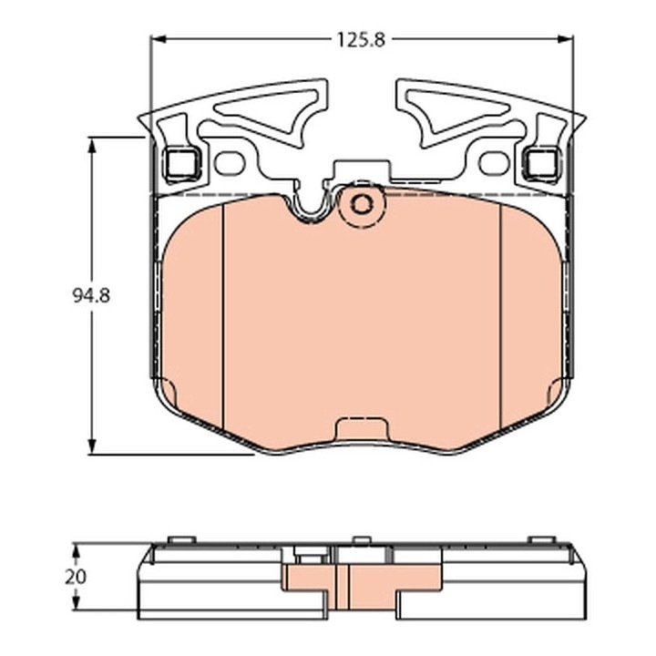 Fékbetét készlet, tárcsafék Gdb2260 Bmw 2/3/3 Touring/4/4 Gran/5/5 Touring/6 Gran Turismo/7/8/8 Gran/X3/X4/X5/X6/X7/Z4