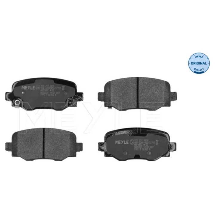 Fékbetét készlet, tárcsafék hátsó tengely 0252573318 Abarth 500E Alfa Romeo Tonale Fiat 500X Jeep Compass/Renegade