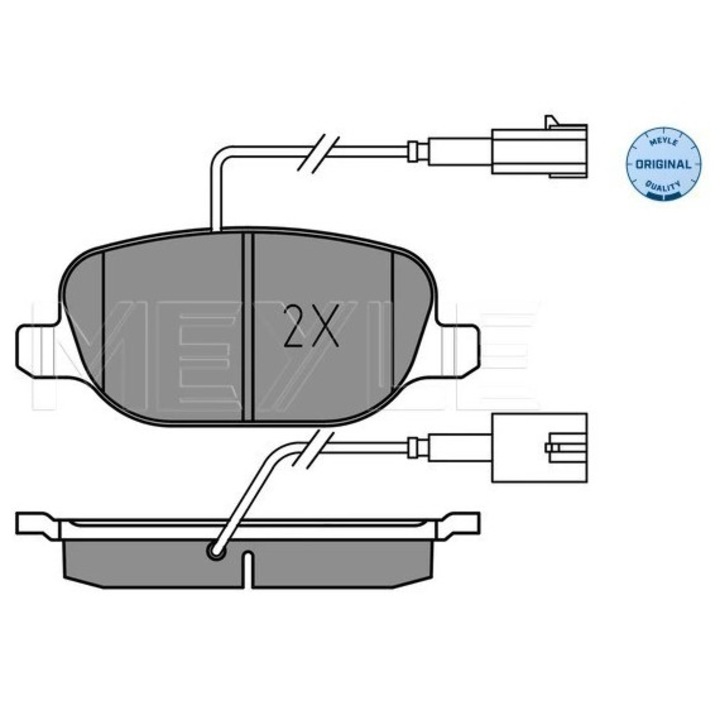 Fékbetét készlet, tárcsafék, hátsó tengely 0252381118 Alfa Romeo Giulietta