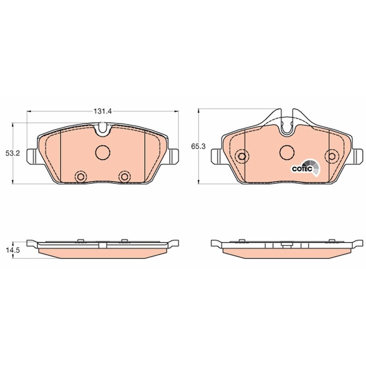 Fékbetét készlet, tárcsafék Gdb2038 Bmw I3