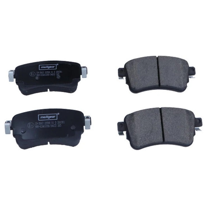 Fékbetét készlet, tárcsafék, hátsó tengely 19-3663 Citroën Jumpy 3/Spacetourer Opel Vivaro C/Vivaro C Platform Cabin