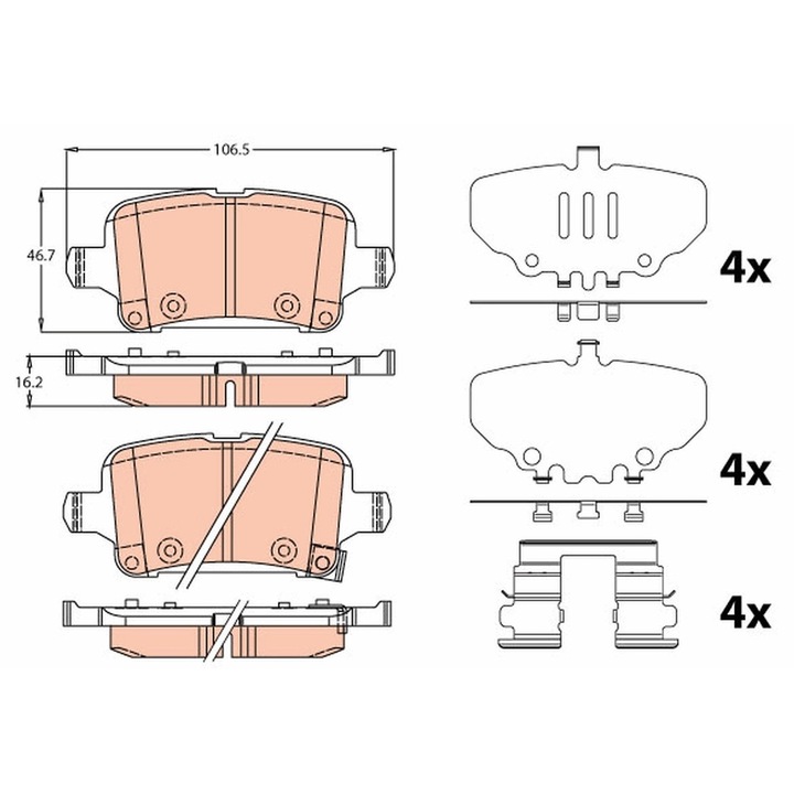 Fékbetét készlet, Tárcsafék Gdb2184 Opel Insignia B/Insignia B Country/Insignia B Grand Sport