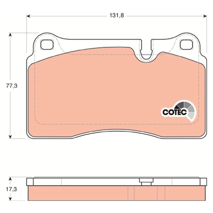 Fékbetét készlet, tárcsafék Gdb1743 Land Rover Range Rover 3/Range Rover Sport 1
