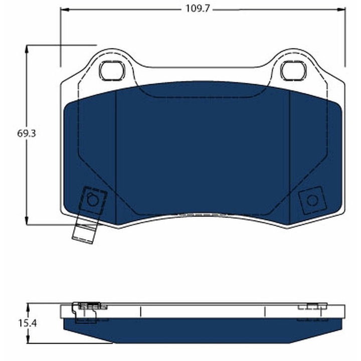Fékbetét készlet, Tárcsafék Gdb4171Bte Tesla Model S