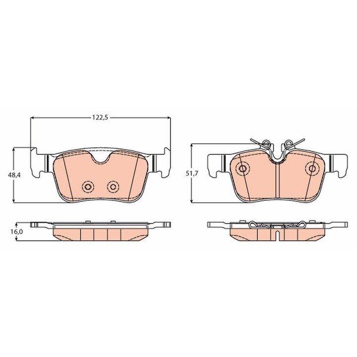 Fékbetét készlet, tárcsafék Gdb2168 Volvo V90 2