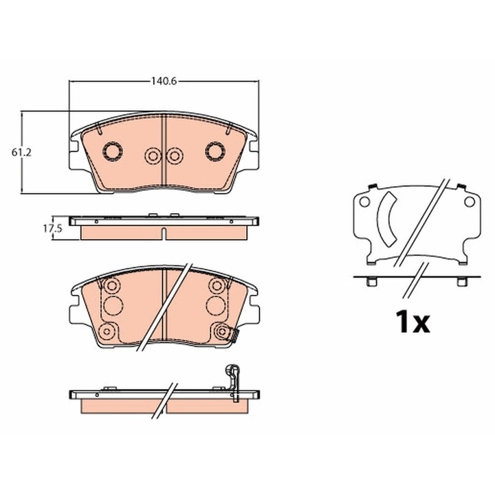 Fékbetét készlet, Tárcsafék Gdb2197 Hyundai Tucson Kia Sportage 4