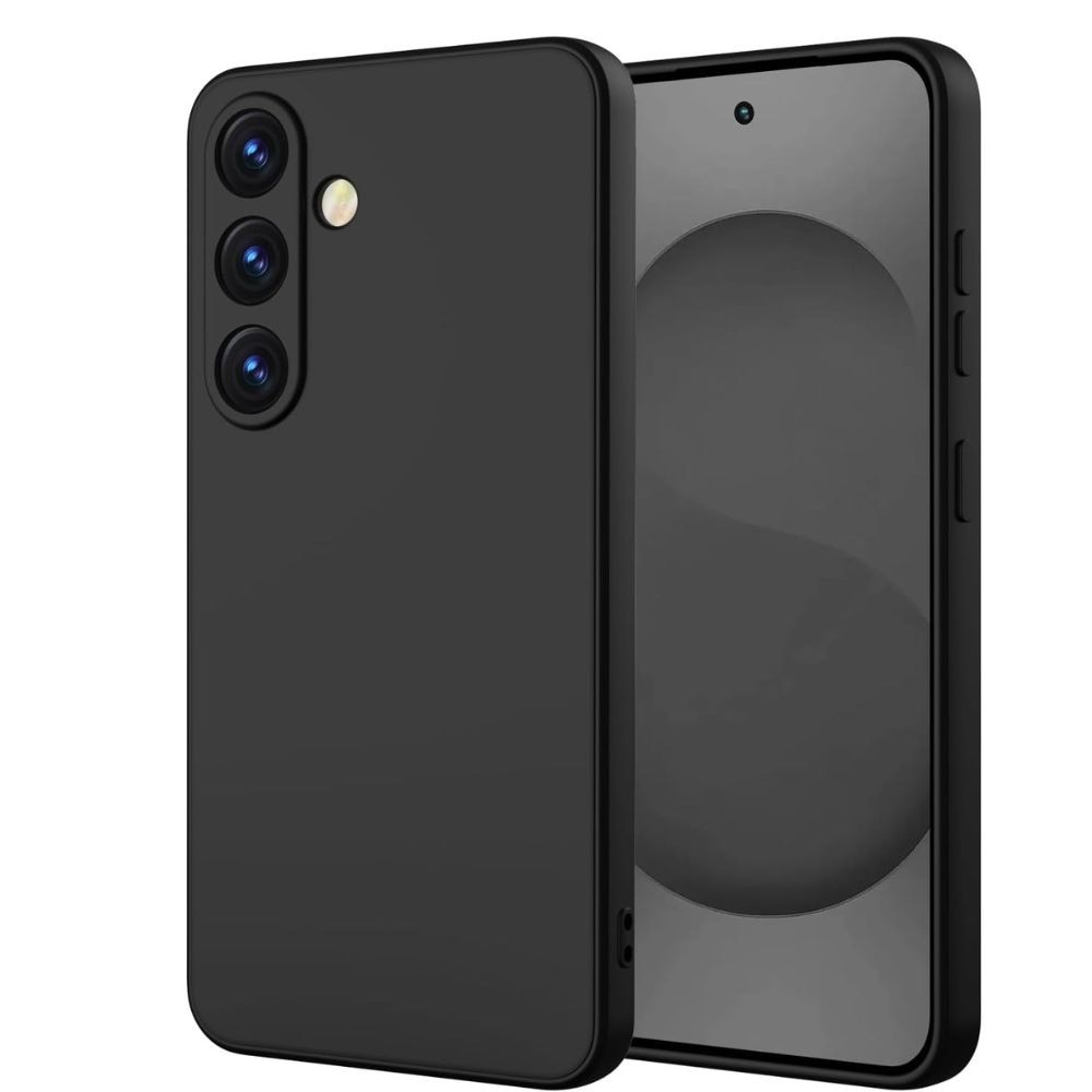 Husa Soft Silicone, G-Tech, Compatibil cu Samsung Galaxy S26 FE, din silicon flexibil si ultra subtire, Negru