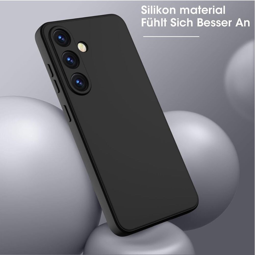 Husa Soft Silicone, G-Tech, Compatibil cu Samsung Galaxy S26 FE, din silicon flexibil si ultra subtire, Negru