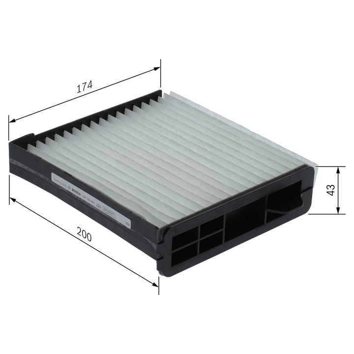 Szűrő, Utastér Levegő 1987435093 Nissan Nv200/Nv200 / Evalia/Tiida/Versa 1 Nissan (Dfac) Tiida