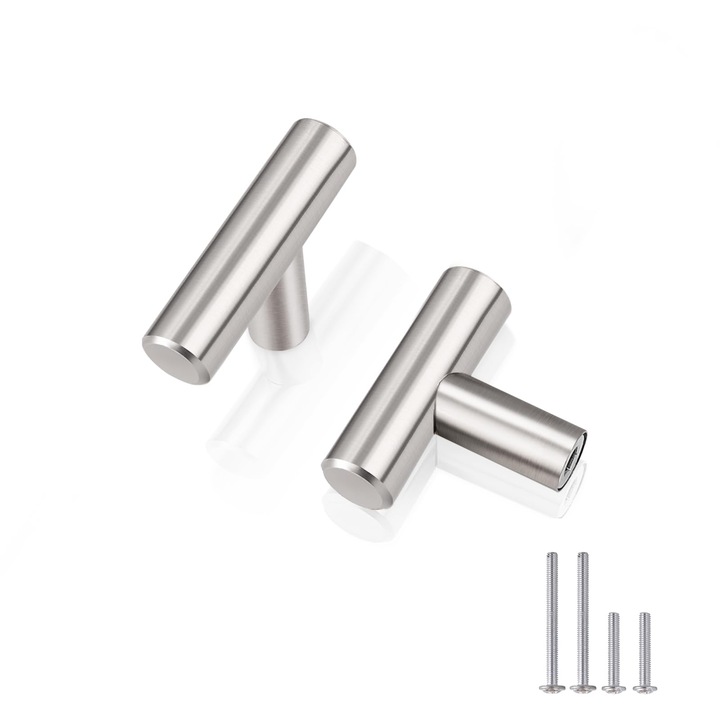 Usi de mobilier, Galki Meblowe, manere argintii, set 5 bucati, 5 cm