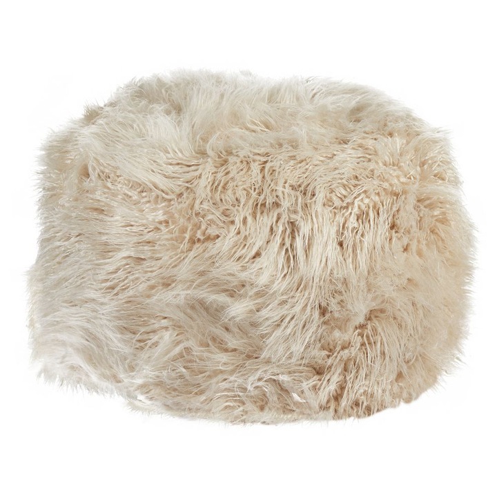 Puff Tukki Műszőrme Világosbézs